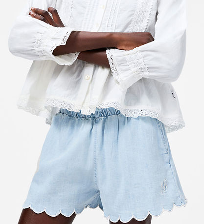 Molo Shorts - Denim - Addie - Washed Chambrey