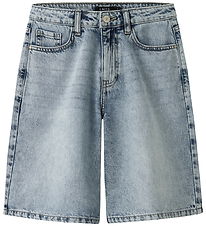 LMTD Shorts - Bermuda - NlfBett - Light Blue Denim