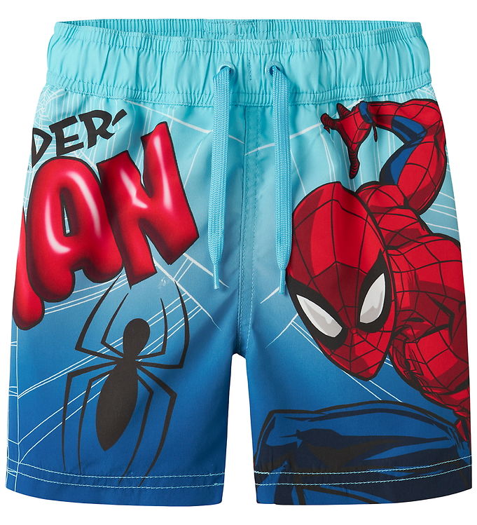 NAME IT Spiderman Bade Shorts Malte Bluefish