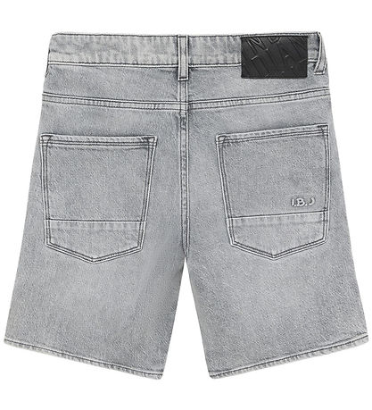 Indian Blue Jeans Shorts - Wide - Light Grey Denim