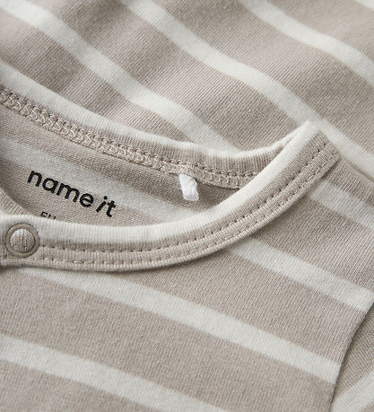Name It Slå-om Body l/æ - NbnOsuppa - Chateau Gray