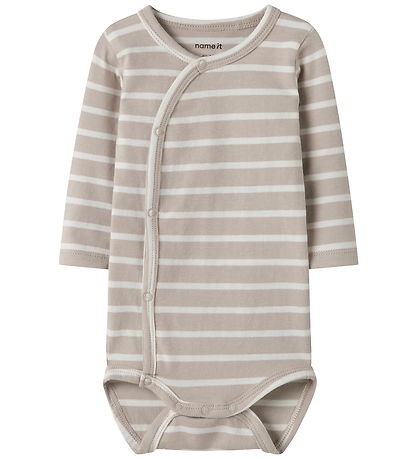 Name It Slå-om Body l/æ - NbnOsuppa - Chateau Gray