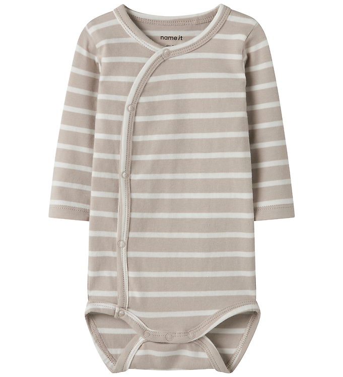 Name It Slå-om Body l/æ - NbnOsuppa - Chateau Gray