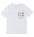 Jack & Jones T-shirt - JorMontauk - AOP - Bright White