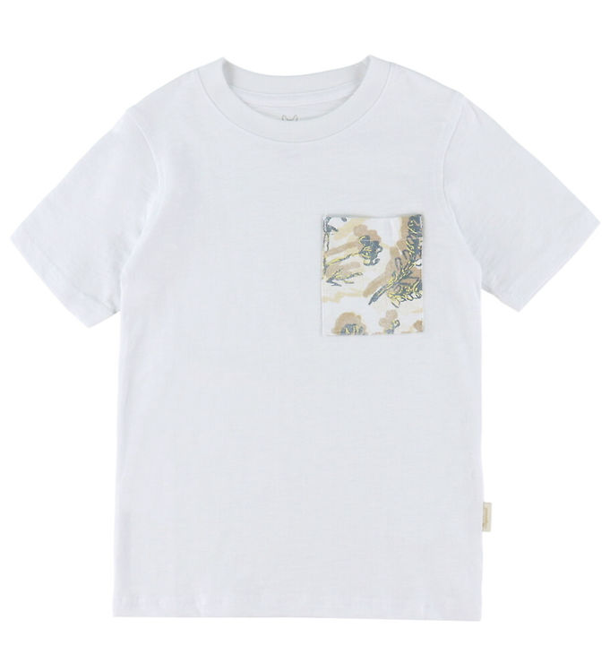 Jack & Jones T-shirt - JorMontauk - Bright White m. Lomme
