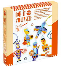 Djeco Kreasæt - Do It Yourself - Krympeplast - Pixel Superhelte