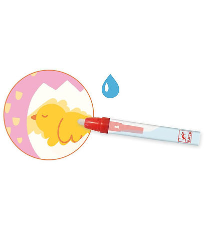 Djeco Kreasæt - Mal m. Vand - Borte Tit Tit I Haven