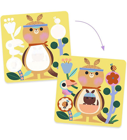 Djeco Kreasæt - Mal m. Vand - Borte Tit Tit Dyrebørn