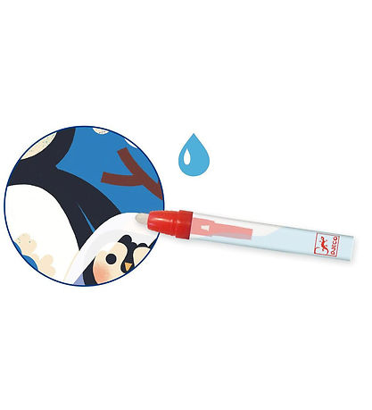 Djeco Kreasæt - Mal m. Vand - Borte Tit Tit Dyrebørn