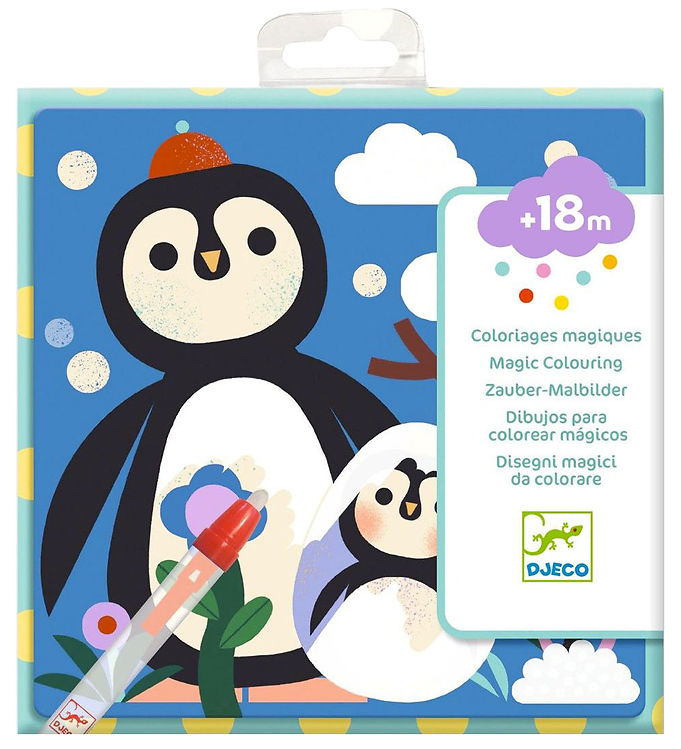 Djeco Kreasæt - Mal m. Vand - Borte Tit Tit Dyrebørn