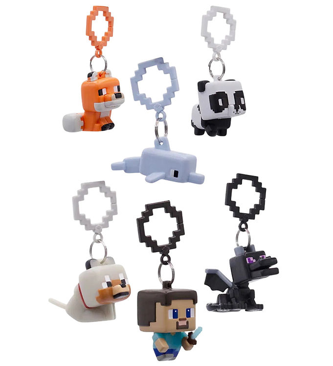Minecraft Nøglering - Figur - 8 cm - Assorteret