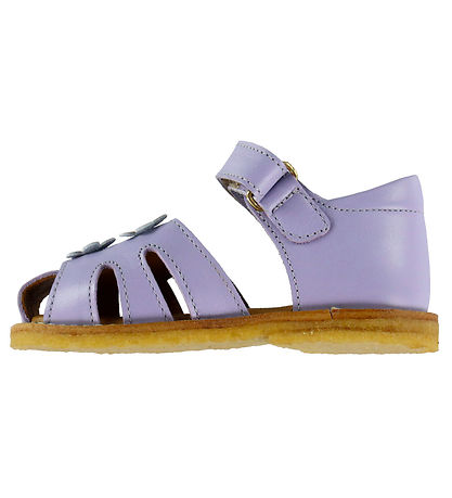 Angulus Prewalker Sandals - Purple w. Flowers