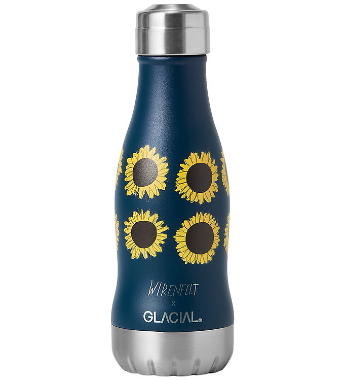 Glacial Termoflaske - 280 ml - Flower Power Navy