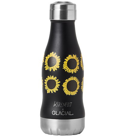 Glacial Termoflaske - 280 ml - Flower Power Black