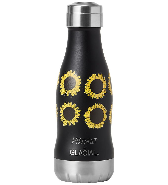 Glacial Termoflaske - 280 ml - Flower Power Black