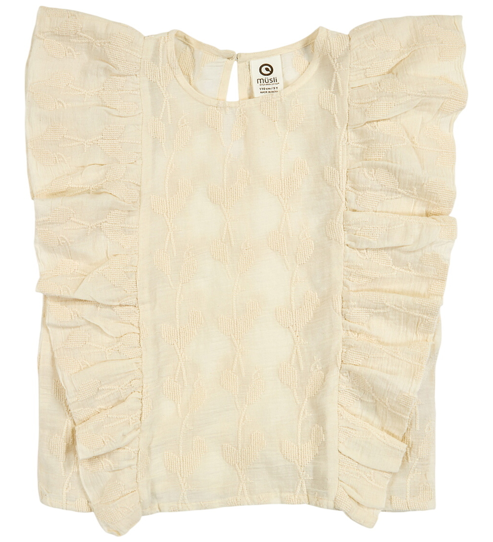 Müsli Bluse - Poesie Ruffle - Natural - Müsli - 8 Jahre (128) - Blusen