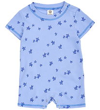Müsli Summer Romper - Turtle Beach - Azure Blue/Shell Blue