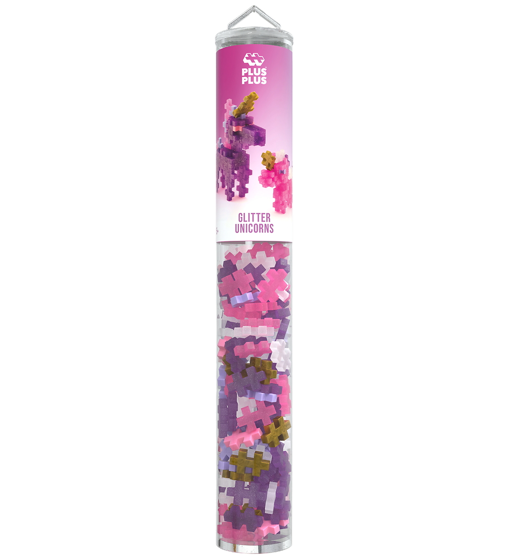 Plus-Plus - 100 st. - Glitter Unicorn - Plus-Plus - One Size - Klötze