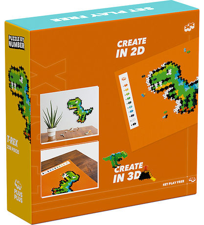 Plus-Plus - By Number - 250 stk - T-Rex