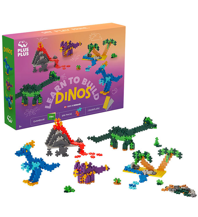 Plus-Plus Learn to Build - 600 stk. - Dinosaurs