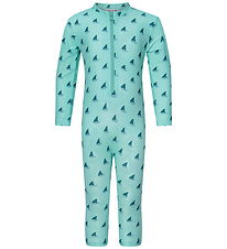 Petit Crabe Badeheldragt - Lou Basic - UPF 50+ - Aqua/Boat