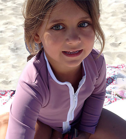 Petit Crabe Badebluse - Zipper - UPF50+ - Heather