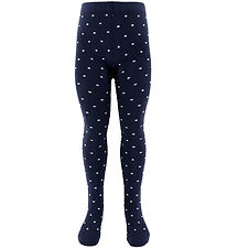 Fuzzies Stømpebukser - Navy/Off White