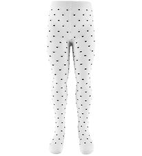 Fuzzies Stømpebukser - Off White/Charcoal Grey