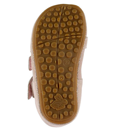 Bundgaard Begyndersandaler - Tobias - Wide Fit - Old Rose Glitte