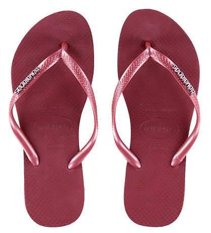 Havaianas Klipklapper - Slim Logo Metallic - Amaranth