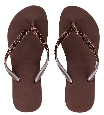 Havaianas Klipklapper - Slim Glitter - Dark Brown