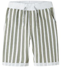 Name It Sweatshorts - NkmVermo - Bright White/Shadow