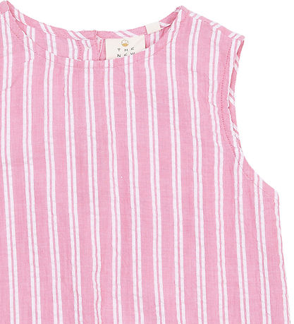 The New Top - TnShirley - Carmine Rose Striped