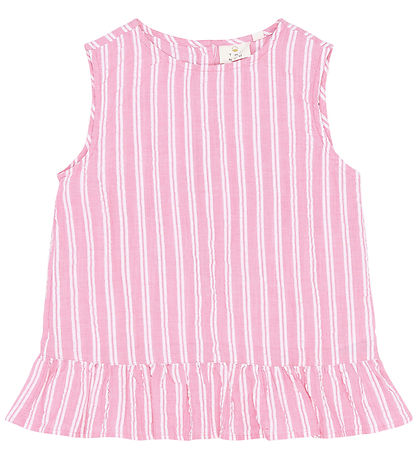 The New Top - TnShirley - Carmine Rose Striped
