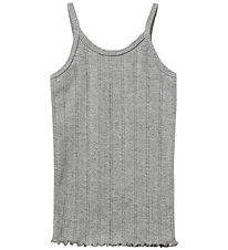 Sofie Schnoor Top - Noos - FaunaSK - Gråmeleret m. Hulmønster