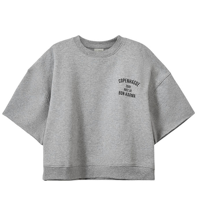 Sofie Schnoor T-shirt - Sweat - EloiseSY - Gråmeleret m. Print