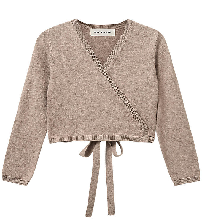 Sofie Schnoor Cardigan - Strik - Noos - GracySK - Brown Melange
