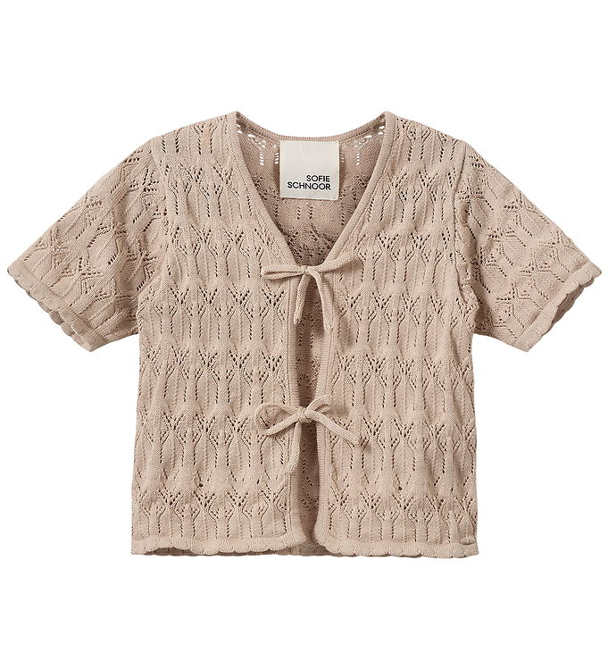 Sofie Schnoor Cardigan - Strik - FlorianaKB - Light Sand