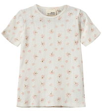 Sofie schnoor T-shirt - PiperKB - Off White/Light Pink