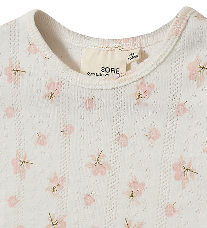 Sofie schnoor T-shirt - PiperKB - Off White/Light Pink