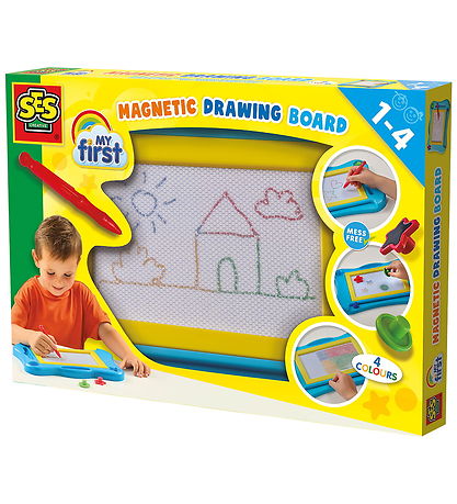 SES Creative Magnetisk Tegnetavle M. Farver