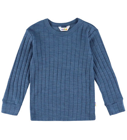 Joha Bluse - Uld/Silke - Mørkeblå