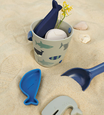 Liewood Strandsæt - Gilma Shark - Shark/Dove blue