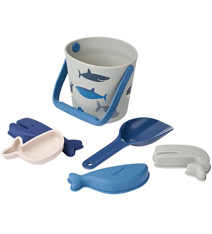 Liewood Strandsæt - Gilma Shark - Shark/Dove blue