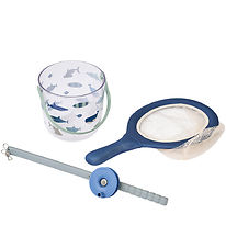 Liewood Fiskesæt m. Net - Cora Crab - Shark/Dove blue