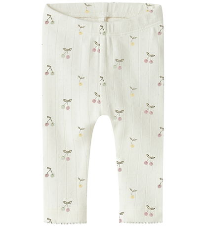 Name It Leggings - NbfFicherry - Cloud Dancer