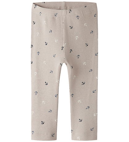 Name It Leggings - Rib - NbmFanchor - Chateau Gray