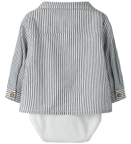 Name It Hemdromper l/s - NbmVader - Cloud Danser/Navy Blazer