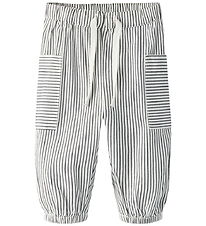 Name It Bukser - NbmFar - Cloud Dancer/Navy Blazer