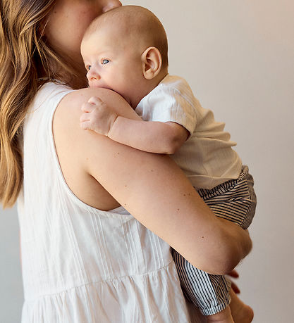 Name It Bukser - NbmFar - Cloud Dancer/Navy Blazer